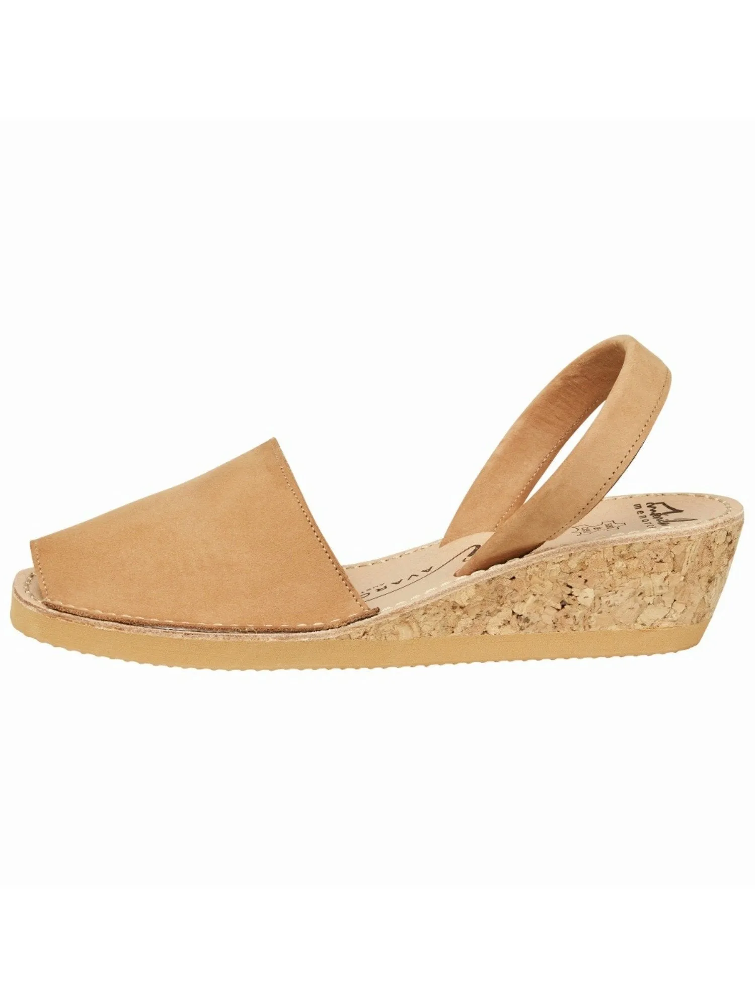 Avarcas | Tan Nubuck Wedge