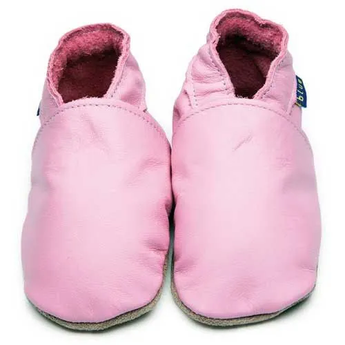 Baby Shoes Plain Pink - Inch Blue