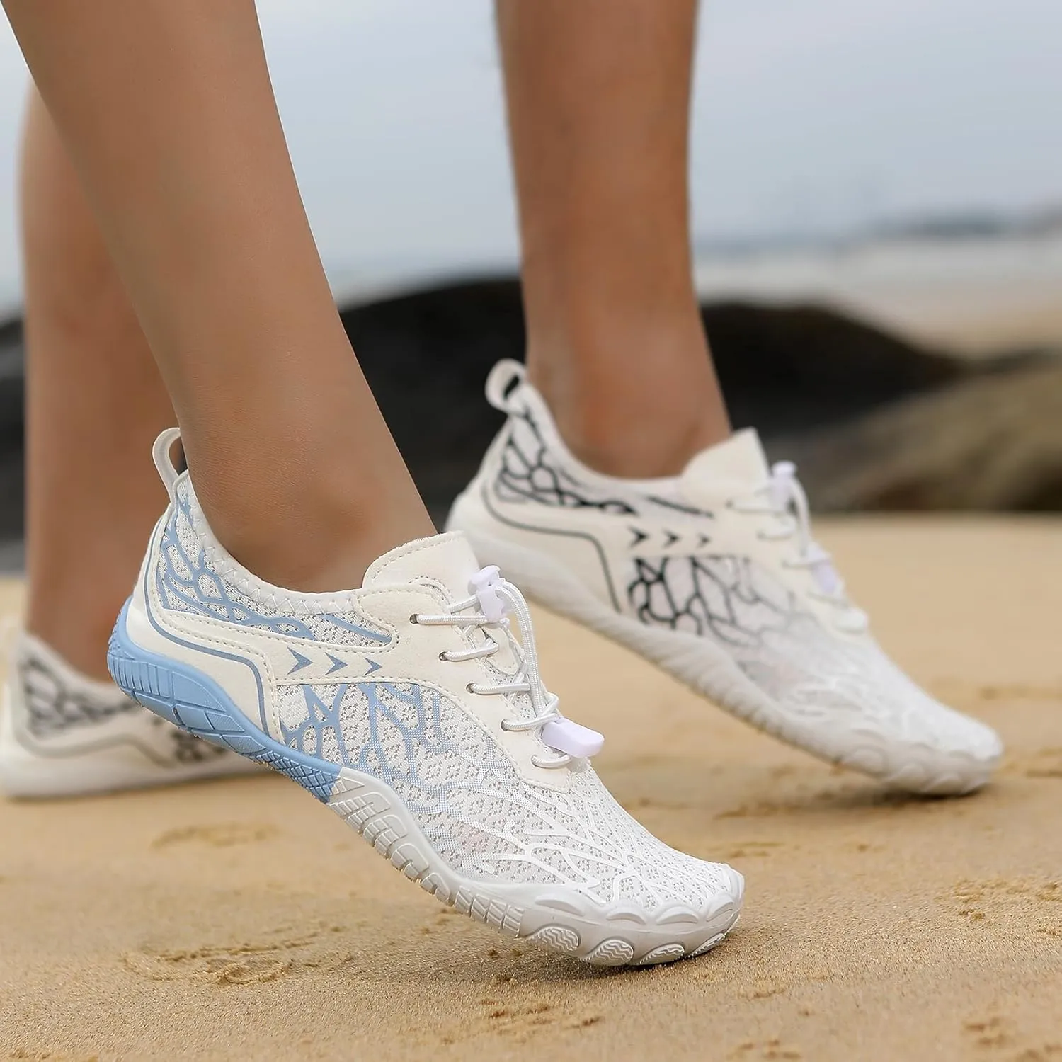 Barefoot Shoes Women 2025 Wide Toe Box Healthy & Non-Slip Athletic Hiking Walking Barefoot Shoes Diabetic Shoe Beach Surf Walk Yoga Footwear Breathable Hiking Shoe Grounding Footwear
