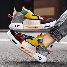DON Men's Knit Casual Sneakers
