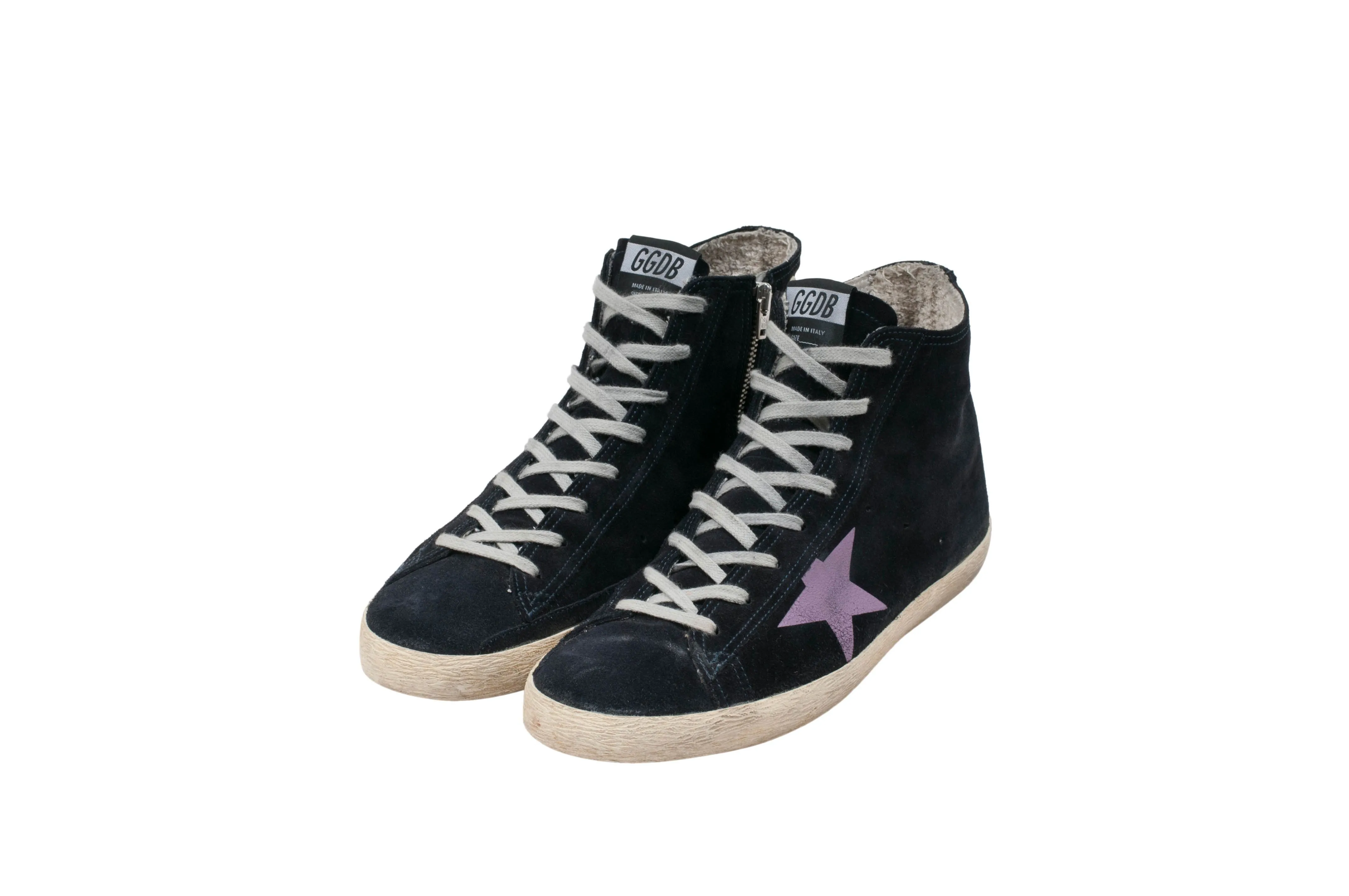 Francy Distressed High Top Sneakers