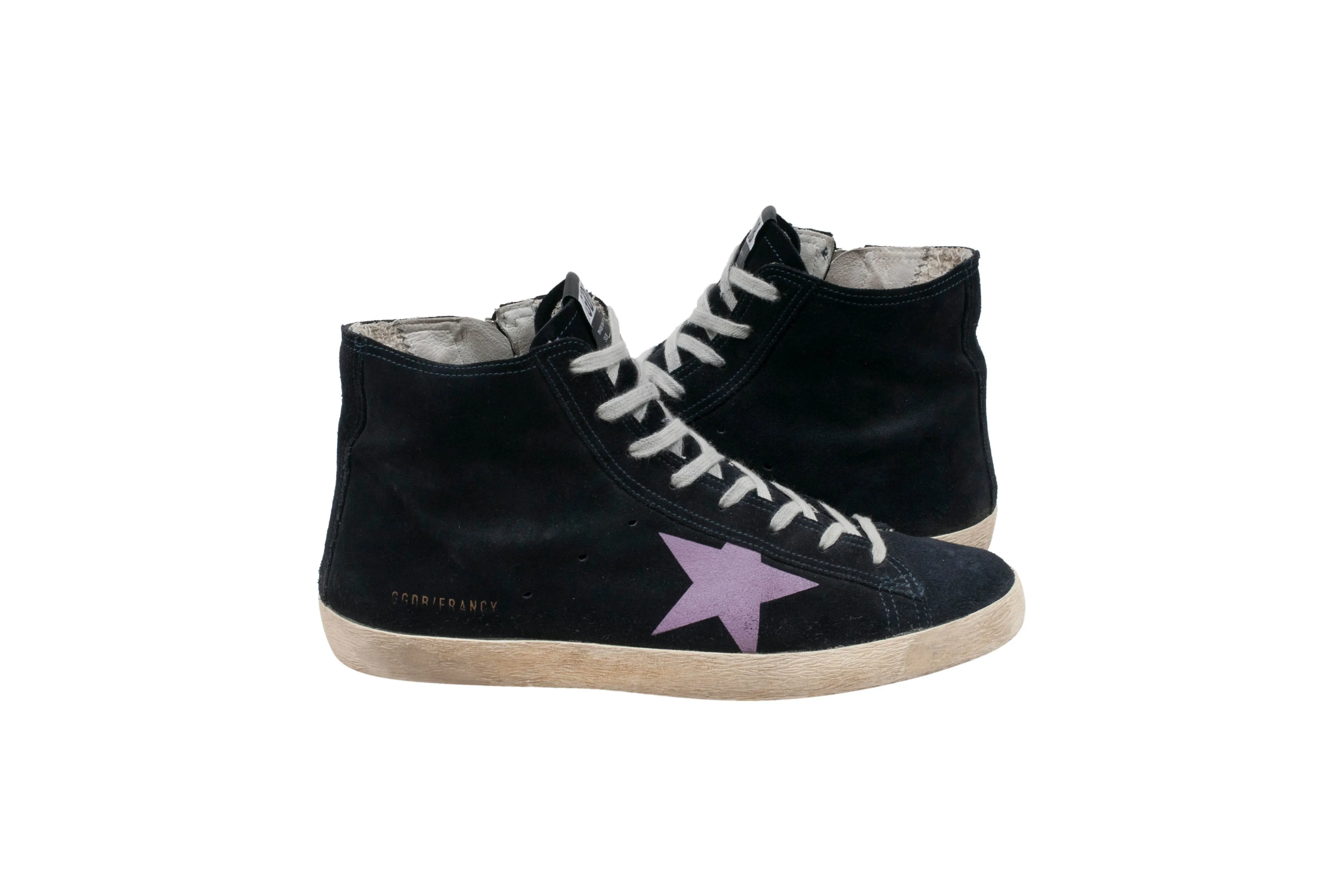 Francy Distressed High Top Sneakers