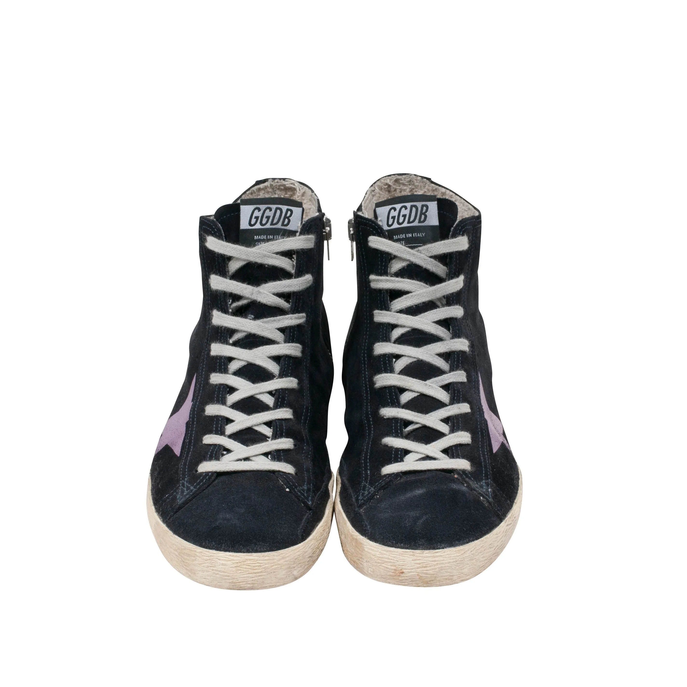 Francy Distressed High Top Sneakers