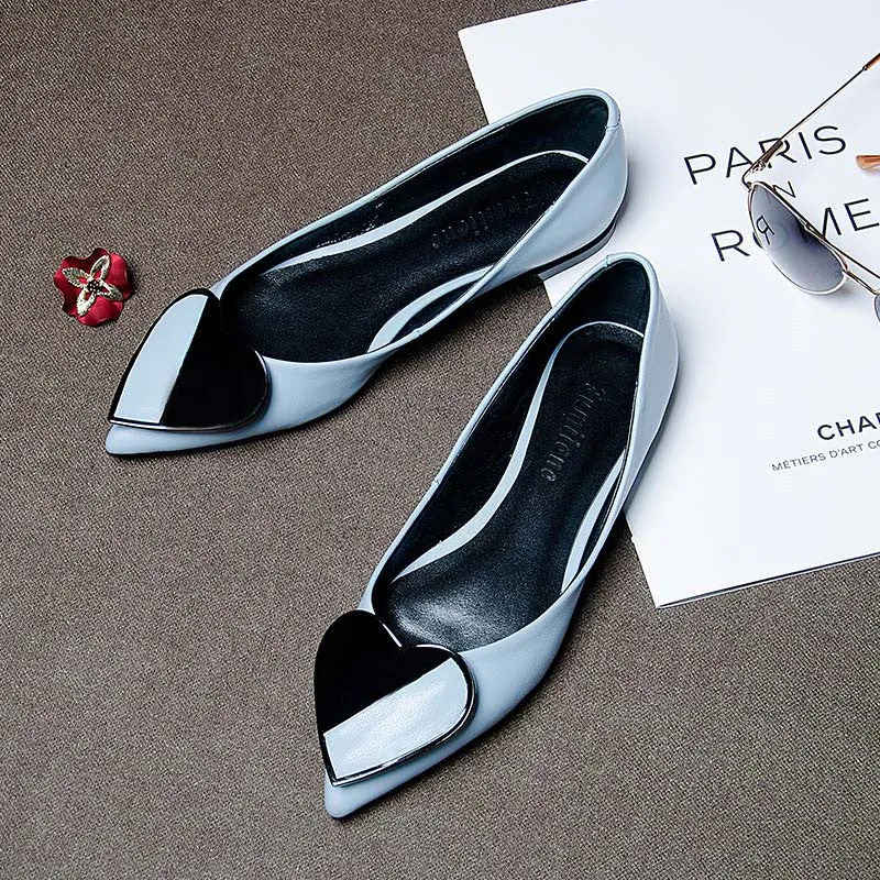 High-end Fashionable Flat Genuine Leather Comfortable Shoes
