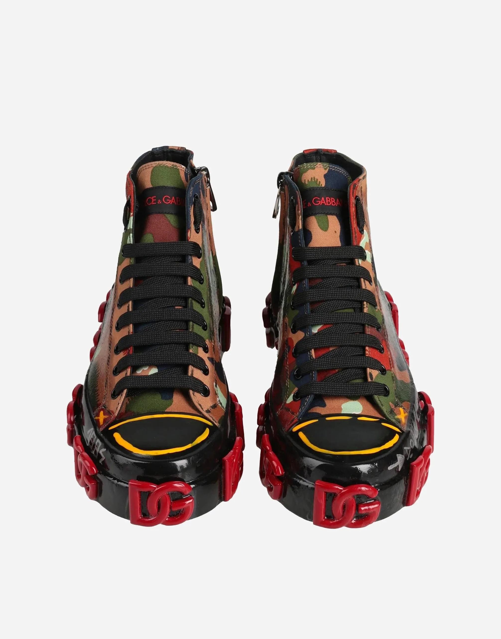 High-Top Camouflage Sneakers