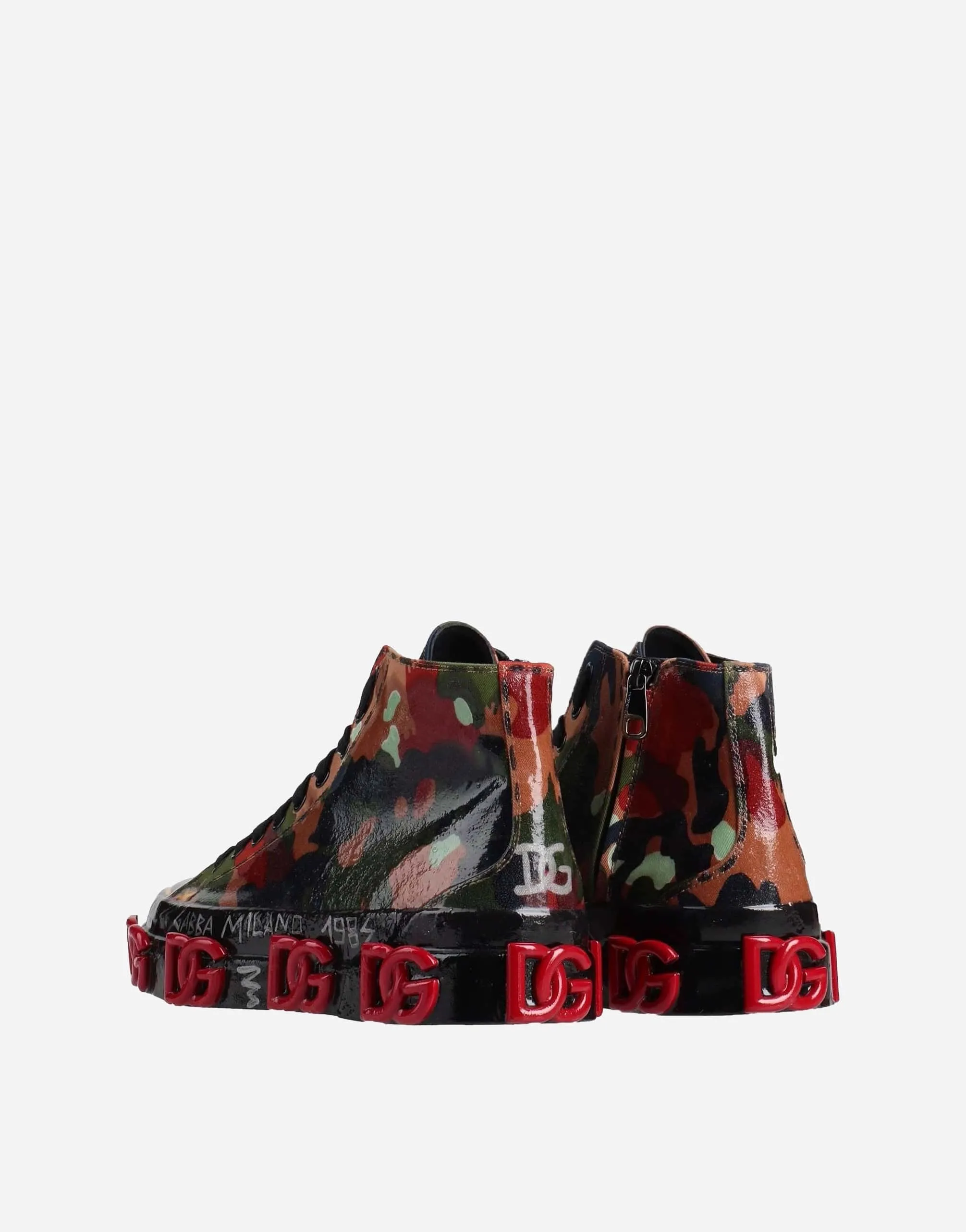 High-Top Camouflage Sneakers