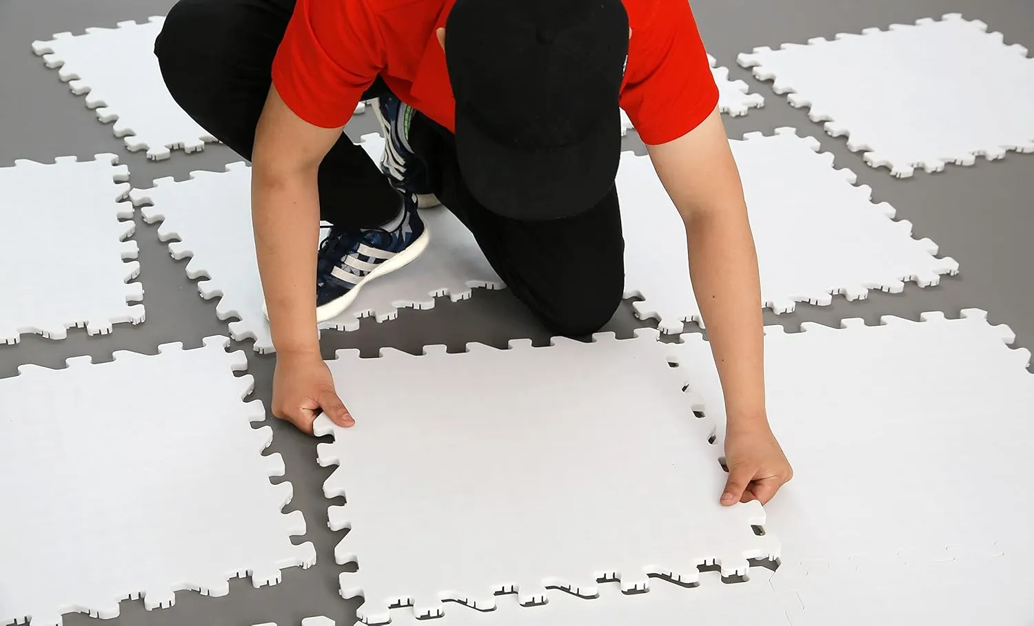 Potent Skate-Able Synthetic Ice Tiles - Safe for Skates, Expandable Hockey Training Surface, Easy to Assemble