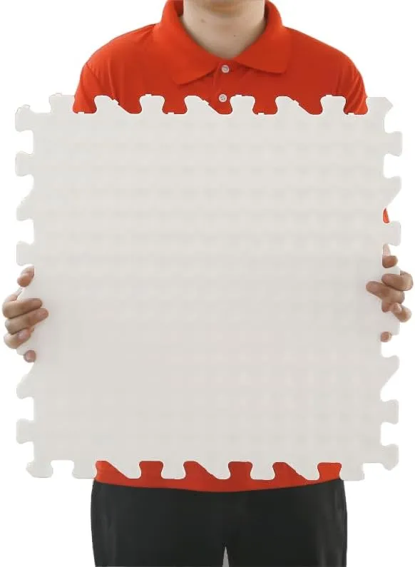 Potent Skate-Able Synthetic Ice Tiles - Safe for Skates, Expandable Hockey Training Surface, Easy to Assemble