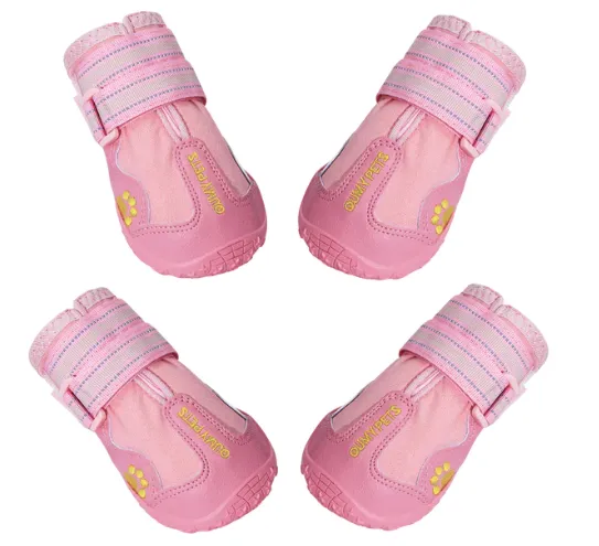 QUMY Dog Shoes for Medium Large Breed - Leopard