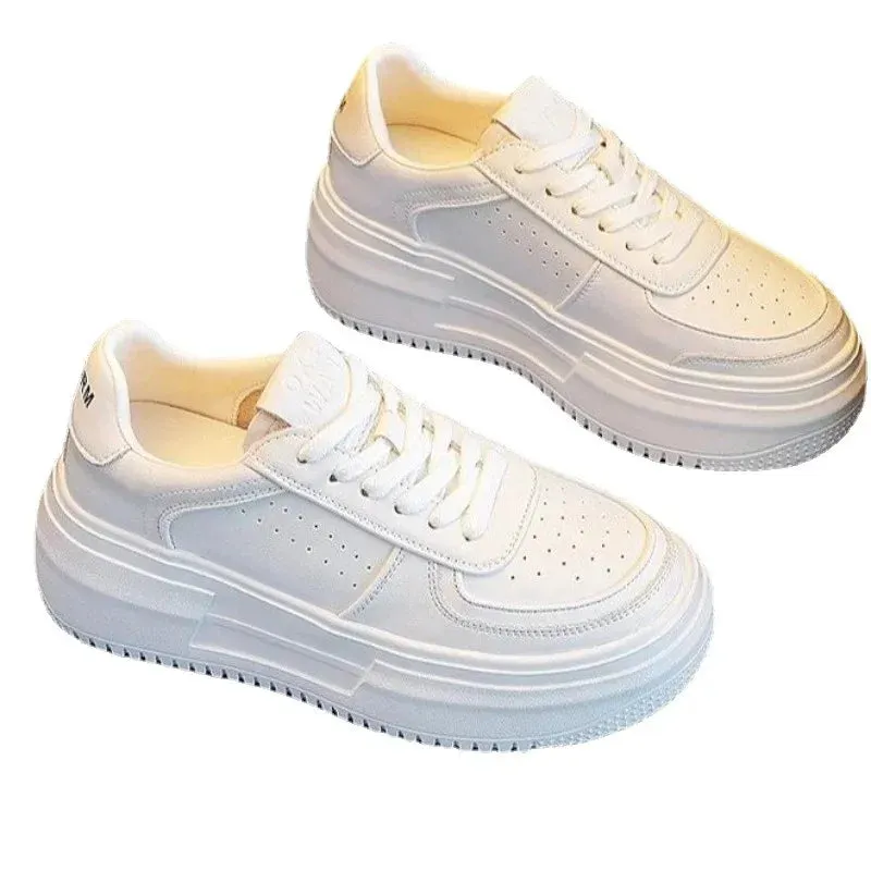 Rosalind - Stylish White Platform Sneakers for Women