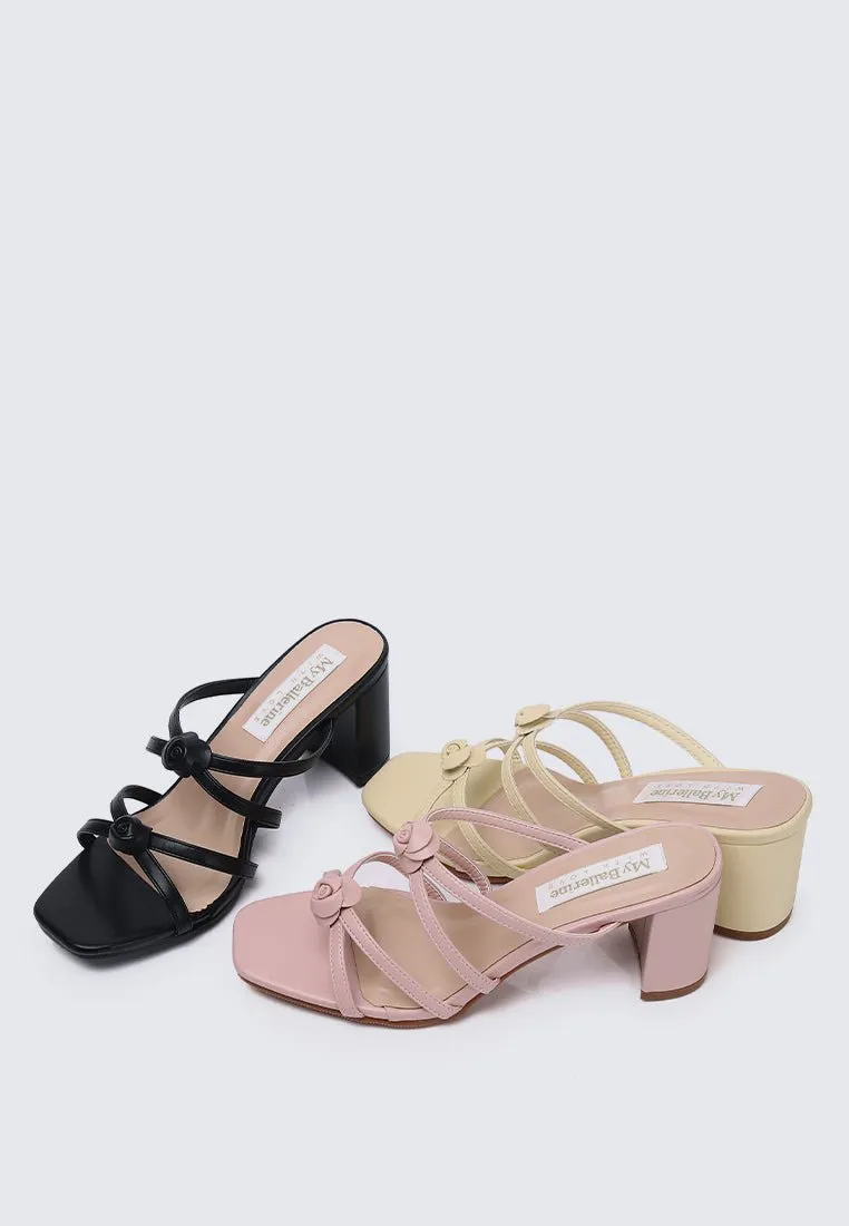 Rosina Comfy Heels In Buttercream