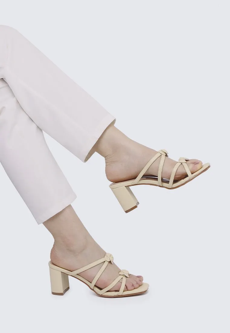 Rosina Comfy Heels In Buttercream