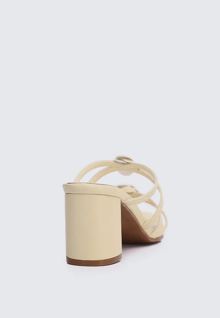 Rosina Comfy Heels In Buttercream
