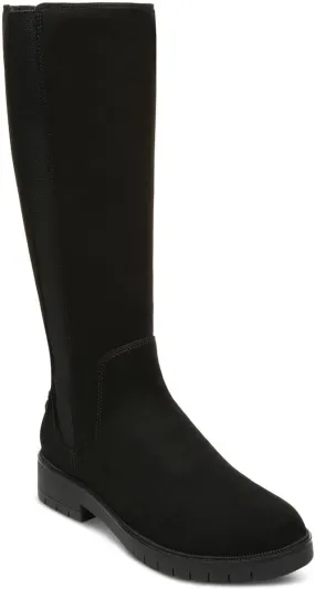 Style & Co. Womens Gwynn Faux Suede Tall Knee-High Boots Black 9.5 Medium (B,M)