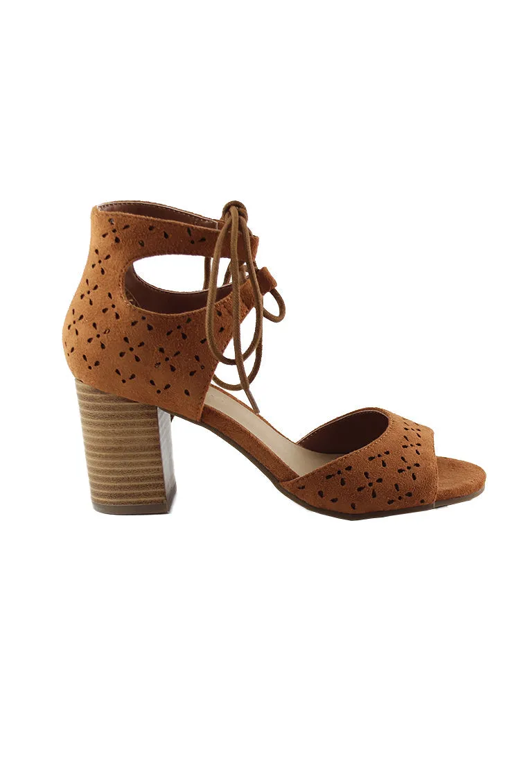 Tan Heels Sandals