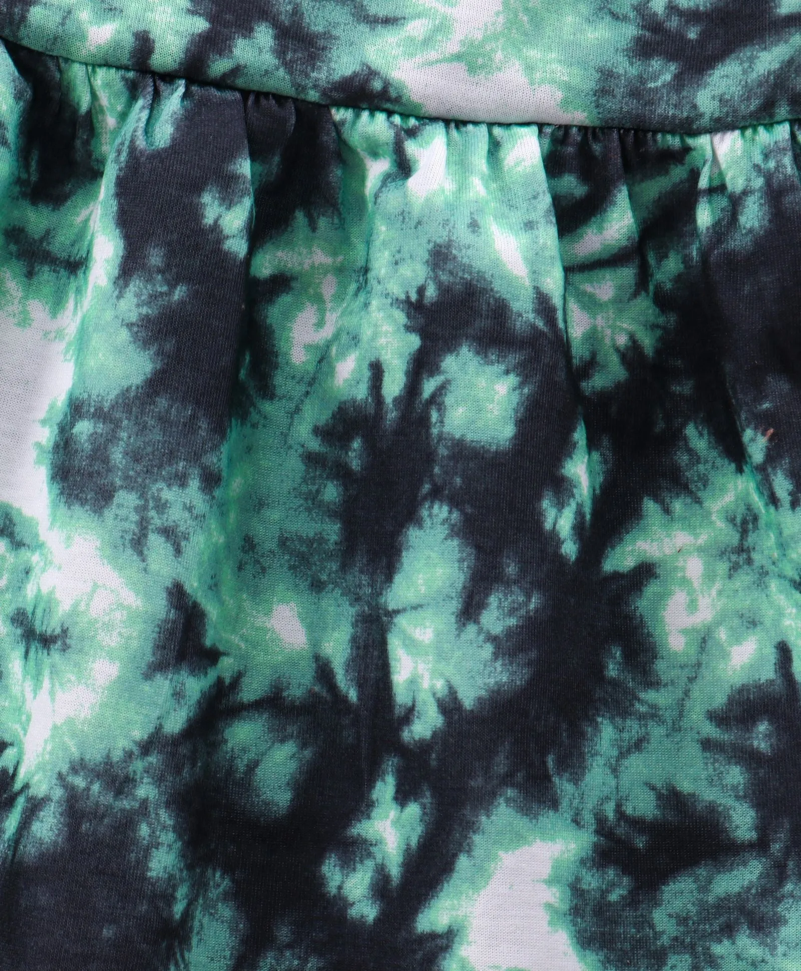 Tie Dye Frill High Low Top Leggings Set