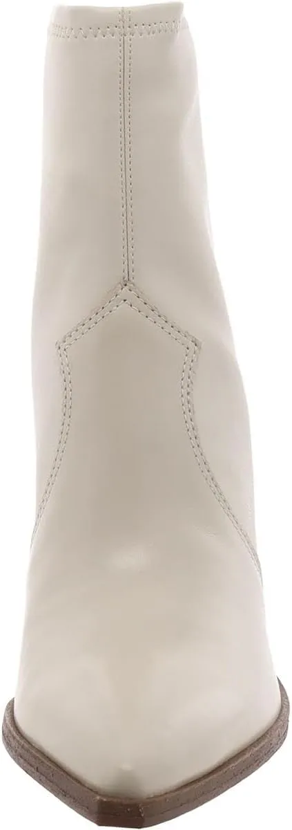 Vince Camuto Womens Gilemini Faux Leather Stacked Heel Mid-Calf Boots