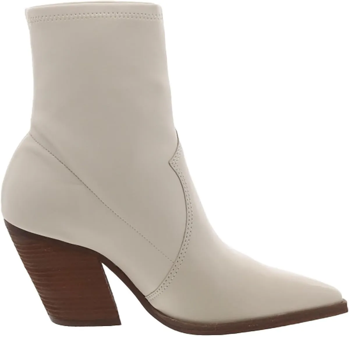 Vince Camuto Womens Gilemini Faux Leather Stacked Heel Mid-Calf Boots