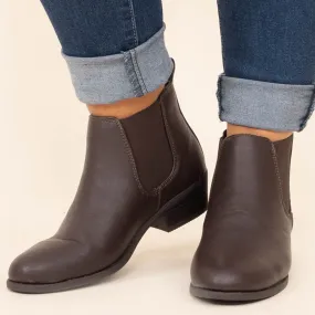 Waiting For A Miracle Booties, Brown