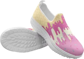 Women Slip-on Platform Loafers Casual Comfortable Loafer Shoes Slip Resistant Walking Sneaker