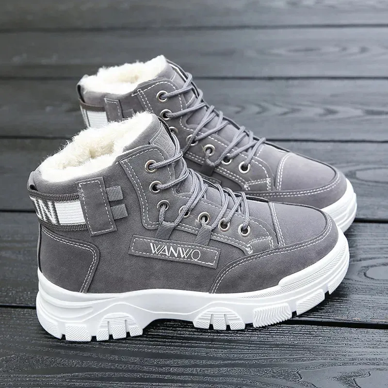 Women Winter Snow Boots  New Fashion Style High-top Shoes Casual Woman Waterproof Warm Woman Female High Quality White Black kodez