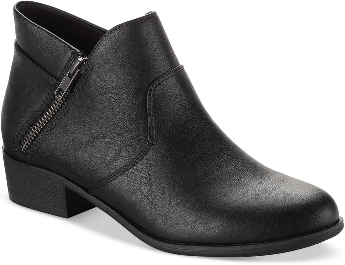 Womens Adelinee Faux Leather Ankle Boots Black 6 Medium (B,M)
