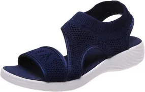 Women's Sandals Arch Support Wedge Sandals Orthopedic Walking Sandals Summer Open Toe Ankle Strap Shoes